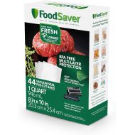 FoodSaver 1-Quart Precut Vacuum Seal Bags with BPA-Free Multilayer Construction for Food Preservation, 44 Count