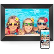 10.1inch Digital Picture Frame WiFi Smart Digital Photo Frame 1280 * 800 IPS HD Touch Screen Electronic Photo frame16GB Storage, Use app Anytime Share Photos and Videos into Photo Frame