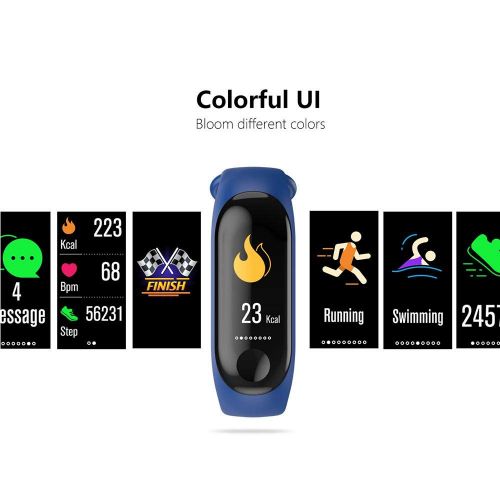  FOONEE Fitness Tracker Wasserdicht, Activity Tracker Uhr mit Pulsmesser, Smart Armband mit Schrittzahler, Kalorienzahler, Schrittzahler Uhr fuer Kinder, Frauen und Manner