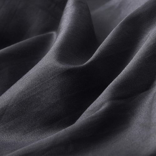  FOOZOUP Cotton Duvet Cover for Weighted Blanket 60x80” Removable Heavy Throw Blankets Cover for Adults & Kids, Full/Queen/King, 300TC Cotton Silky Softness, Dark Grey