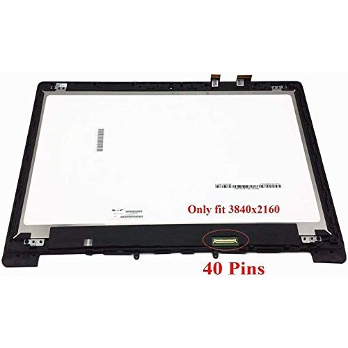 for Asus 15.6 4K 3840x2160 LCD Display Replacement LED Screen with Touch Digitizer and with Bezel Frame Assembly ZenBook Pro UX501 UX501J UX501JW UX501V UX501VW (3840X2160 Resoluti