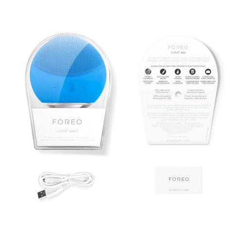  FOREO LUNA mini 2 Facial Cleansing Brush, Gentle Exfoliation and Sonic Cleansing for All Skin Types