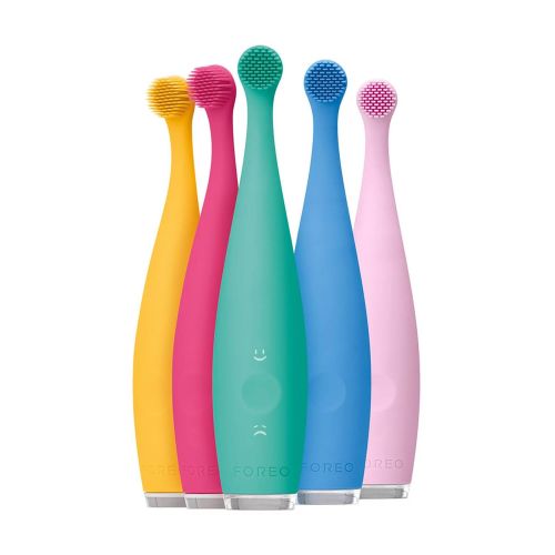  FOREO ISSA mikro Rechargeable Baby Electric Toothbrush with Soft Silicone Bristles, Fuchsia