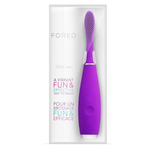  FOREO ISSA Mini Rechargeable Kids Electric Toothbrush for Complete Oral Care with Soft Silicone Bristles for...