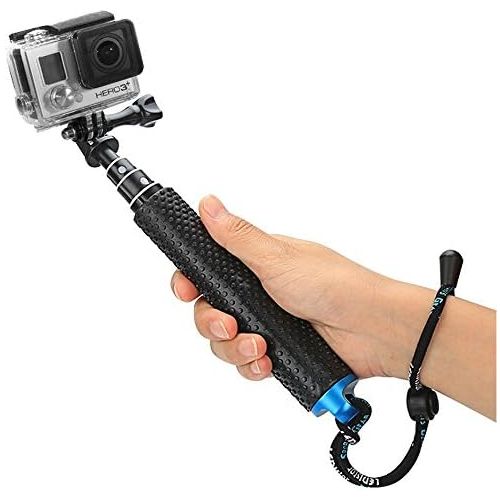  [아마존베스트]FORETOO Foretoo Selfie Stick for GoPro,19”Waterproof Hand Grip Adjustable Extension Monopod Pole for Gopro Hero 6 5 4 3+3 2 1 AKASO, Xiaomi Yi,SJCAM SJ4000 SJ5000 SJ6000 (with Wrist Strap