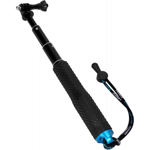  [아마존베스트]Foretoo Selfie Stick for GoPro,19”Waterproof Hand Grip Adjustable Extension Monopod Pole for Gopro Hero 6 5 4 3+3 2 1 AKASO, Xiaomi Yi,SJCAM SJ4000 SJ5000 SJ6000 (with Wrist Strap