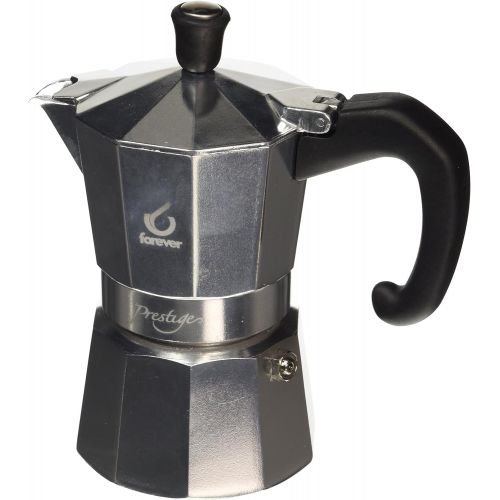  FOREVER KG120102Moka Prestige Espressokocher, 2Tassen