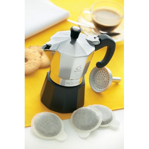  Forever kg121502Miss Moka Evolution Pod 2Tasse Espresso Kanne