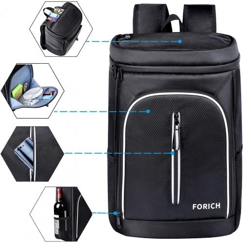  FORICH Soft Cooler Backpack Insulated Waterproof Backpack Cooler Bag Leak Proof Portable Small Cooler Backpacks to Work Lunch Travel Beach Camping Hiking Picnic Fishing Beer for Me