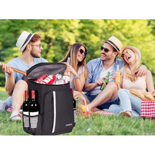  FORICH Backpack Cooler Leakproof Insulated Waterproof Backpack Cooler Bag, Lightweight Soft Beach Cooler Backpack for Men Women to Work Lunch Picnics Camping Hiking, 30 Cans