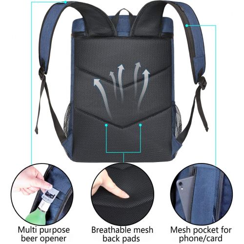  FORICH Soft Cooler Backpack Insulated Waterproof Backpack Cooler Bag Leak Proof Portable Cooler Backpacks to Work Lunch Travel Beach Camping Hiking Picnic Fishing Beer for Men Wome