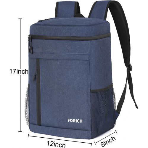  FORICH Soft Cooler Backpack Insulated Waterproof Backpack Cooler Bag Leak Proof Portable Cooler Backpacks to Work Lunch Travel Beach Camping Hiking Picnic Fishing Beer for Men Wome