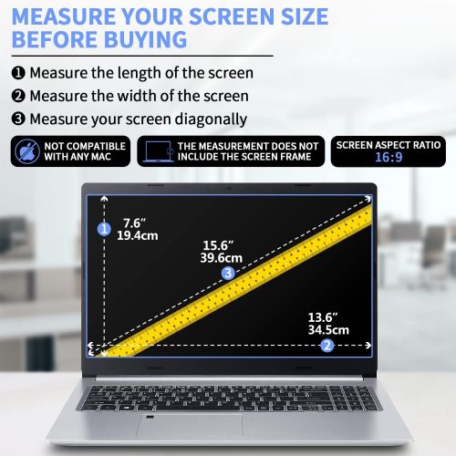  [아마존베스트]2-Pack 15.6 Inch Laptop Screen Protector -Blue Light and Anti Glare Filter, FORITO Eye Protection Blue Light Blocking & Anti Glare Screen Protector for 15.6 with 16:9 Aspect Ratio