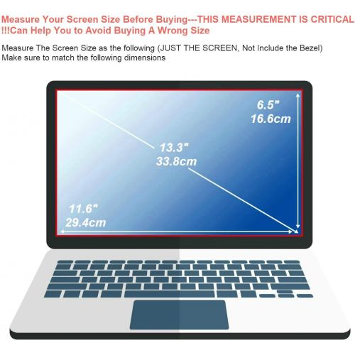  [아마존베스트]FORITO 2 Pack 13.3” Laptop Screen Protector -Blue Light Filter, Eye Protection Blue Light Blocking Anti Glare Screen Protector for All 13.3 16:9 Laptop (!!! Diagonal Length 13.3”, Not Inc