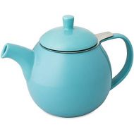 FORLIFE Curve Teapot with Infuser, 24-Ounce, Turquoise