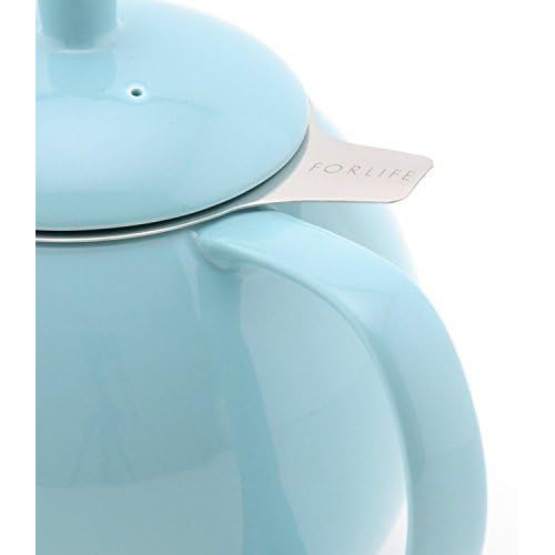  FORLIFE Curve Teapot with Infuser, 24-Ounce, Turquoise
