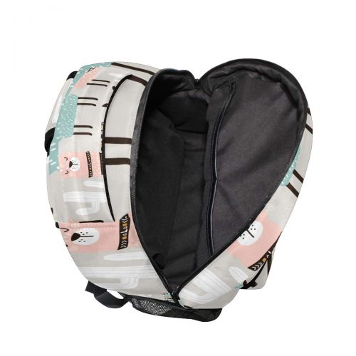  FORMRS School Backpacks Pattern With Llama Cactus Bookbags Bag for Girls Kids Elementary