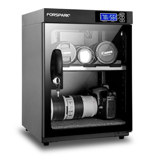  FORSPARK Camera Dehumidifying Dry Cabinet |8W 30L-Noiseless & Energy Saving - for Camera Lens & Electronic Equipment Storage