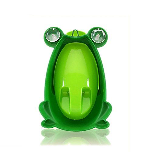  [아마존베스트]FORYEE Foryee Cute Frog Potty Training Urinal for Boys with Funny Aiming Target - Blackish Green