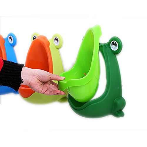  [아마존베스트]FORYEE Foryee Cute Frog Potty Training Urinal for Boys with Funny Aiming Target - Blackish Green