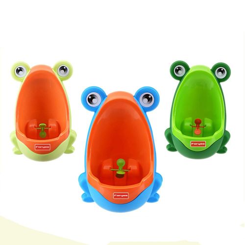  [아마존베스트]FORYEE Foryee Cute Frog Potty Training Urinal for Boys with Funny Aiming Target - Blackish Green