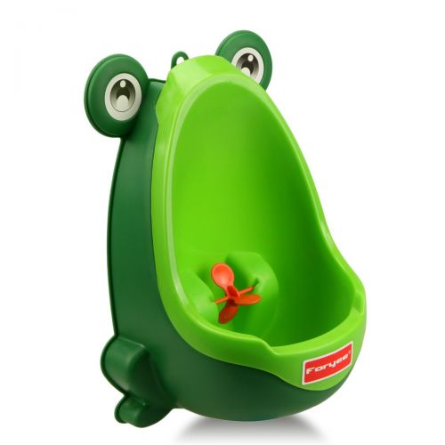  [아마존베스트]FORYEE Foryee Cute Frog Potty Training Urinal for Boys with Funny Aiming Target - Blackish Green