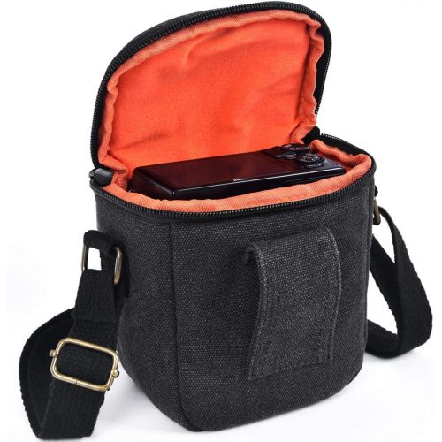  FOSOTO Camera Case Bag for Canon PowerShot SX740 SX540 G7X G9X Mark II Sony a6000 a6100 a6400 A6500 RX100 DSC-W830 W800 Panasonic Lumix GX85 Fujifilm XE3 Nikon L340 L31 J5 Mirrorle