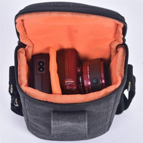  FOSOTO Camera Case Bag for Canon PowerShot SX740 SX540 G7X G9X Mark II Sony a6000 a6100 a6400 A6500 RX100 DSC-W830 W800 Panasonic Lumix GX85 Fujifilm XE3 Nikon L340 L31 J5 Mirrorle