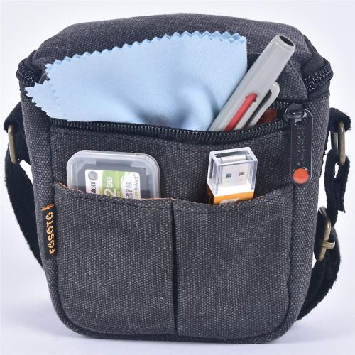  FOSOTO Camera Case Bag for Canon PowerShot SX740 SX540 G7X G9X Mark II Sony a6000 a6100 a6400 A6500 RX100 DSC-W830 W800 Panasonic Lumix GX85 Fujifilm XE3 Nikon L340 L31 J5 Mirrorle