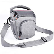 FOSOTO Compact DSLR Camera Bag Shoulder Crossbody Case Compatible for Canon EOS Rebel T6 T7 T8i T100 SL3 XTi 4000D 2000D Nikon D5600 D3400 D3500 Pentax K-70 Olympus E-M10 with Wate