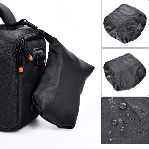  FOSOTO Waterproof Anti-shock Camera Case Bag Compatible for Canon Powershot SX540 SX530 SX60 SX420 HS M5,Nikon Coolpix L340 B500 B700 L330 L840 P610,Panasonic LUMIX FZ80 GX85,Sony