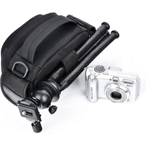  [아마존베스트]FOSOTO Camera Camcorder Case Compatible for Canon VIXIA HF R800 R700,Sony HDR-CX405 CX675 CX670 SR12 FDRAX53,Panasonic HC-V770 HC-V180 HD,RockBirds HDV-5052STR,PowerLead PL-601 Put