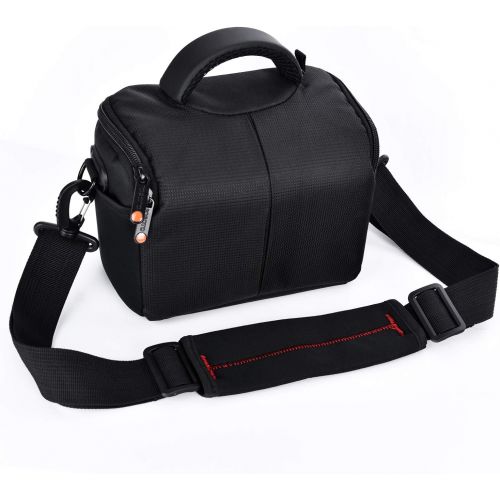  [아마존베스트]FOSOTO Waterproof Anti-shock Camera Case Bag Compatible for Canon Powershot SX540 SX530 SX60 SX420 HS M5,Nikon Coolpix L340 B500 B700 L330 L840 P610,Panasonic LUMIX FZ80 GX85,Sony