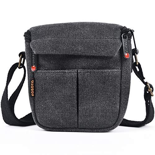  FOSOTO Camera Case Bag for Canon PowerShot SX740 SX540 G7X G9X Mark II Sony a6000 a6100 a6400 A6500 RX100 DSC-W830 W800 Panasonic Lumix GX85 Fujifilm XE3 Nikon L340 L31 J5 Mirrorle