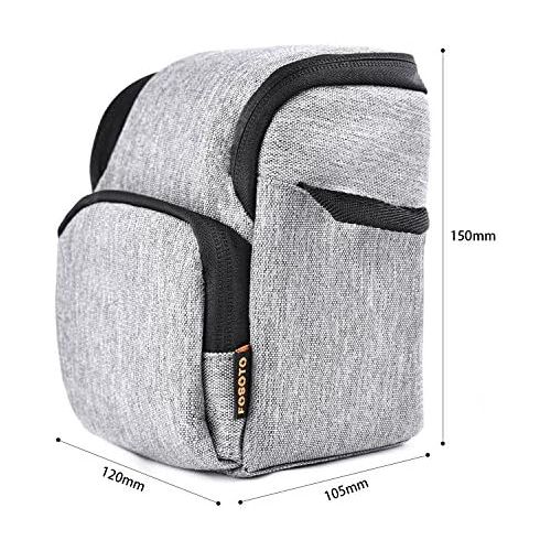  FOSOTO Camera Case Bag Compatible for Nikon L340 L330 B500 L840,Canon SX420 SX720 SX620 G7X, Sony A6000 A6300 a5100 NEX-6 W830 RX100 RX0M2,Panasonic GX85 ZS60 Long Zoom or Compact