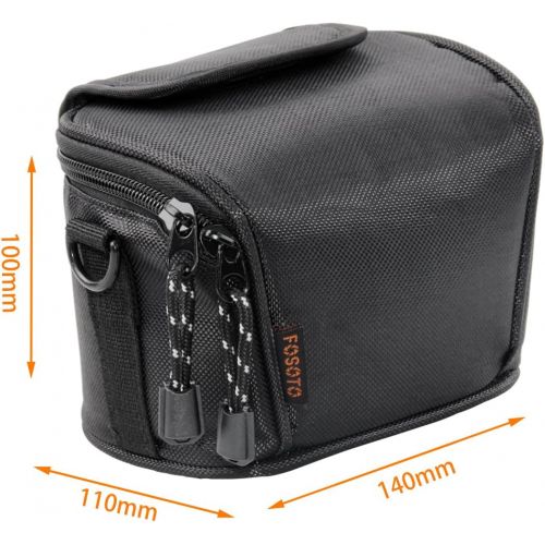  FOSOTO Camera Case Bag Compatible for Nikon Coolpix L330 L340 L320 L310 L820 L810 L620,Canon Powershot SX420 SX510 HS G1, Nikon J5 J3 S1 V2 V3,Panasonic Lumix LZ20 LZ30 ,Sony Video