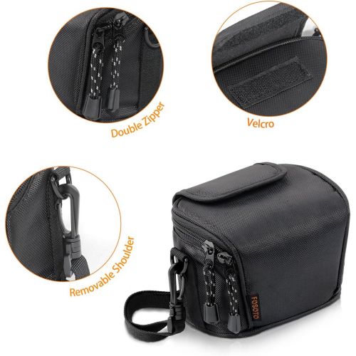  FOSOTO Camera Case Bag Compatible for Nikon Coolpix L330 L340 L320 L310 L820 L810 L620,Canon Powershot SX420 SX510 HS G1, Nikon J5 J3 S1 V2 V3,Panasonic Lumix LZ20 LZ30 ,Sony Video