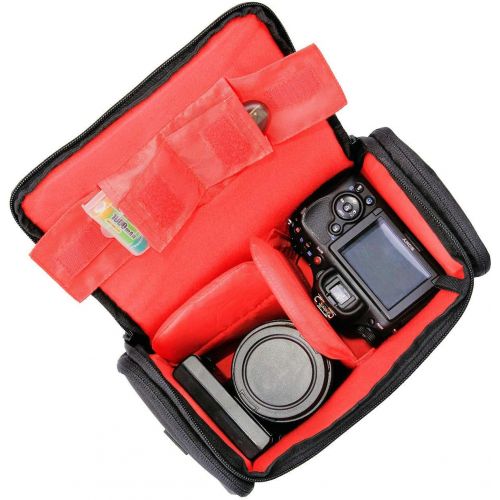  FOSOTO Camera Case Bag Compatible for Nikon D3300 D3400 D5300 D5500 D5600 D7200 D7100 D500 D90 D60 D750 D810 D610,Canon EOS Rebel T5i T6 T7i XT SL1 T3i T4 70D 80D 5D Mark 6D 7D,Son