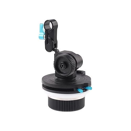  Fotga DP3000 Compact Single 15mm Rail A/B Stops Lens Follow Focus Lever Camera Focus Puller Angel Adjustable for DSLR Mirrorless Video Camera Video Making Filmmaking