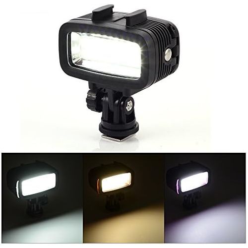  FOTGA 40m Unterwasser Wasserdichte Tauchen Video LED Nacht Licht fuer GoPro Hero 3 4 Camera