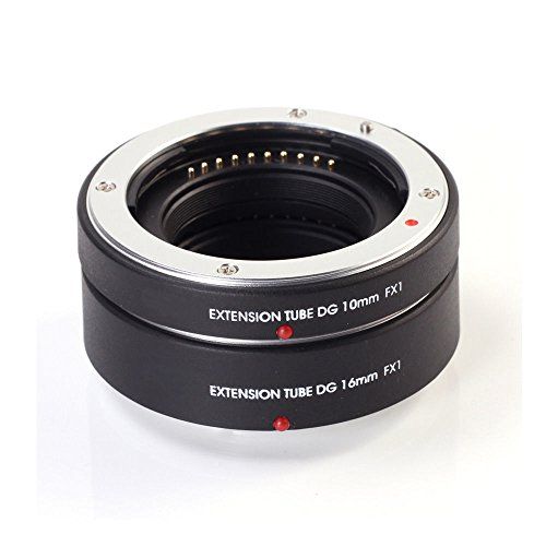  Fotga Electronic Autofocus Macro Extension Tube 10mm+16mm Set for FujiFilm X Mount X-Pro1 X-Pro2 X-Pro3 X-H1 X-A2 X-A3 X-A10 X-A20 X-A5 X-A7 X-T1 X-T2 X-T3 X-T10 X-T20 X-T30 X100F