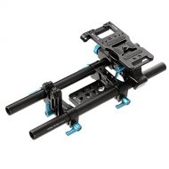 Fotga DP500 IIS 15mm Rod Rail Rig with Cheese Baseplate and Lens Support 15mm Rod Clamp for Follow Focus Matte Box Film Photography Canon Nikon Sony Pentax Fujifilm Olympus DSLR Ca