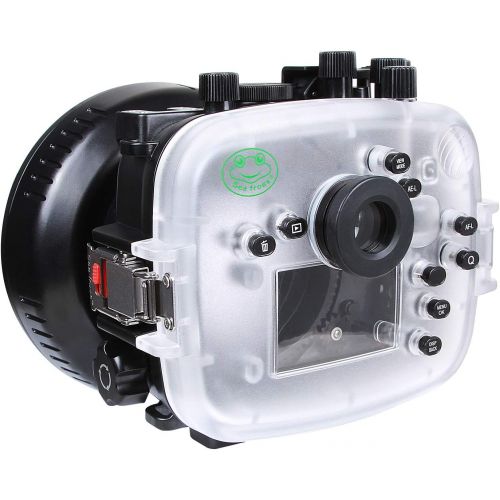  Fotga Seafrogs 40m/130ft Underwater Waterproof Housing Case for Fujifilm X-T30 Camera with 18-55mm 16mm-50mm Lens + Hand Handle Grip w/Shutter Release Button