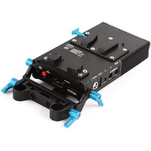  Fotga DP500III CCUPS V Mount Plate Power Supply Distributor + Charger for Sony A7 A7R A7S II III Canon EOS R3 R5 R6 Nikon Z6 Z7 DSLR BMPCC 4K 6K Mirrorless Camera,Monitor, EVF 15mm