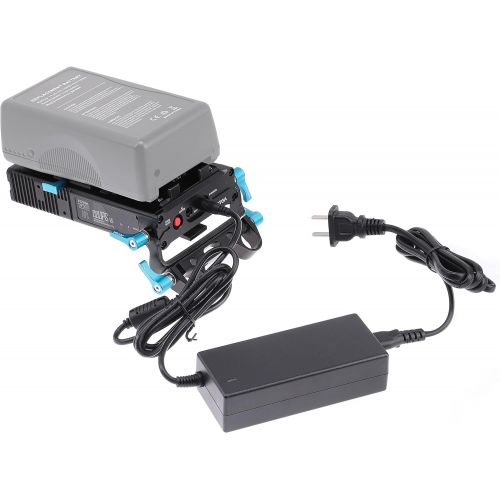  Fotga DP500III CCUPS V Mount Plate Power Supply Distributor + Charger for Sony A7 A7R A7S II III Canon EOS R3 R5 R6 Nikon Z6 Z7 DSLR BMPCC 4K 6K Mirrorless Camera,Monitor, EVF 15mm