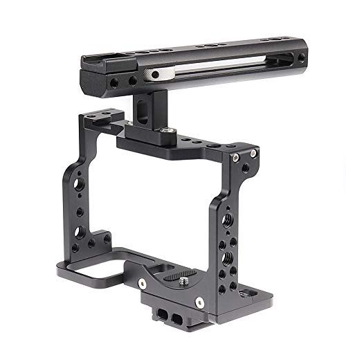  Fotga Aluminum Protective Video Camera Cage Stabilizer with Top Handle Grip for Nikon Z6 Z7 Mirrorless Camera,Multiple 1/4 3/8 Screw Mount