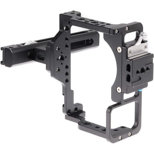  Fotga Aluminum Protective Video Camera Cage Stabilizer with Top Handle Grip for Nikon Z6 Z7 Mirrorless Camera,Multiple 1/4 3/8 Screw Mount