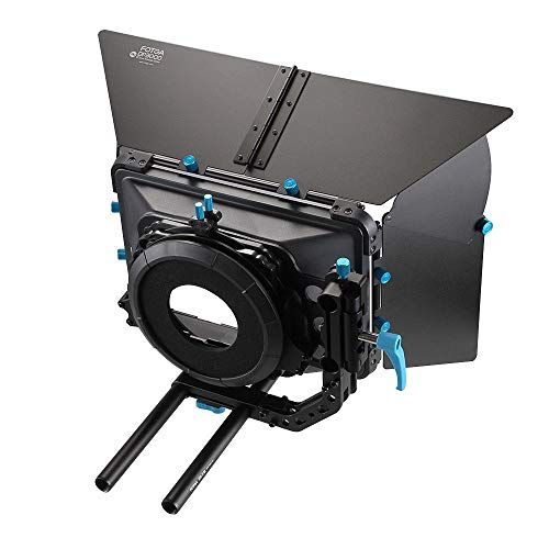  Fotga DP3000 M3 4x4 Swing-Away Matte Box for 15mm Rail Follow Focus Rig DSLR Mirrorless Camera Canon EOS R EOS-1D X 5D 5DS R 6D 7D II III IV Nikon Z6 Z7 D5 D850 Sony A7 A7R A7S II