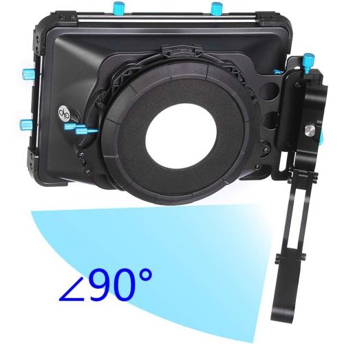  Fotga DP3000 M3 4x4 Swing-Away Matte Box for 15mm Rail Follow Focus Rig DSLR Mirrorless Camera Canon EOS R EOS-1D X 5D 5DS R 6D 7D II III IV Nikon Z6 Z7 D5 D850 Sony A7 A7R A7S II