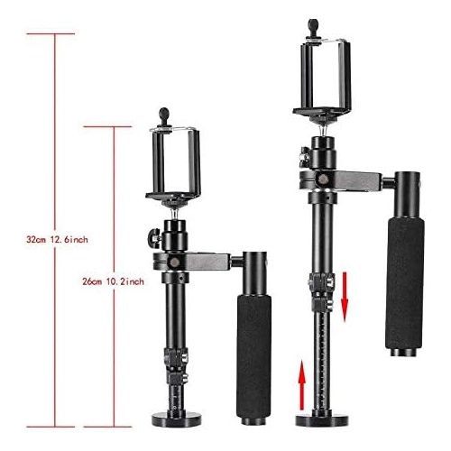  Fotga Adjustable Handheld Gimbal Stabilizer Steadycam Steadicam Handle Grip for GOPRO Yi SJCAM Huawei P10 Sumsung S9 iPhone X Smart Phone DV Camera